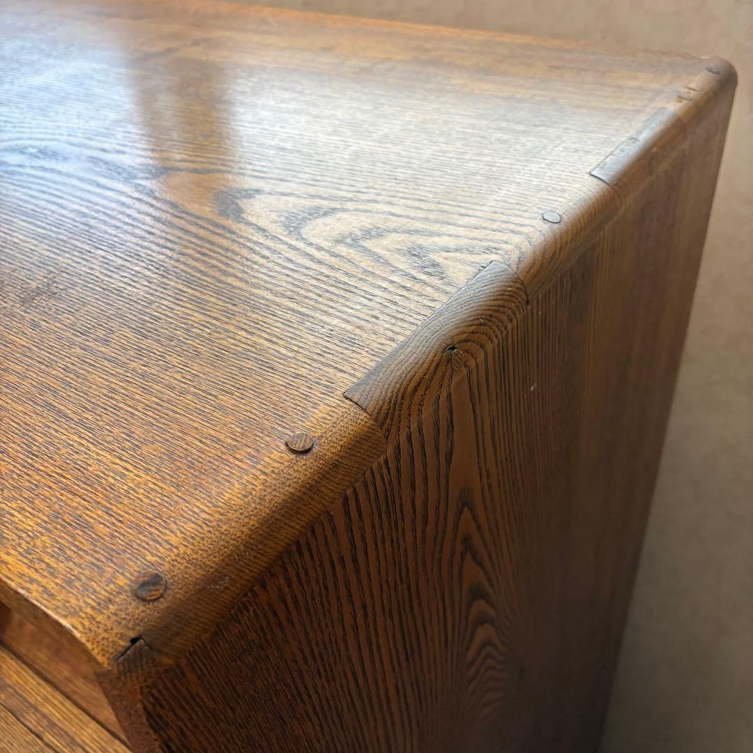 SI158筑後民芸 5段 和箪笥 チェスト 民芸家具 レトロ アンティーク調