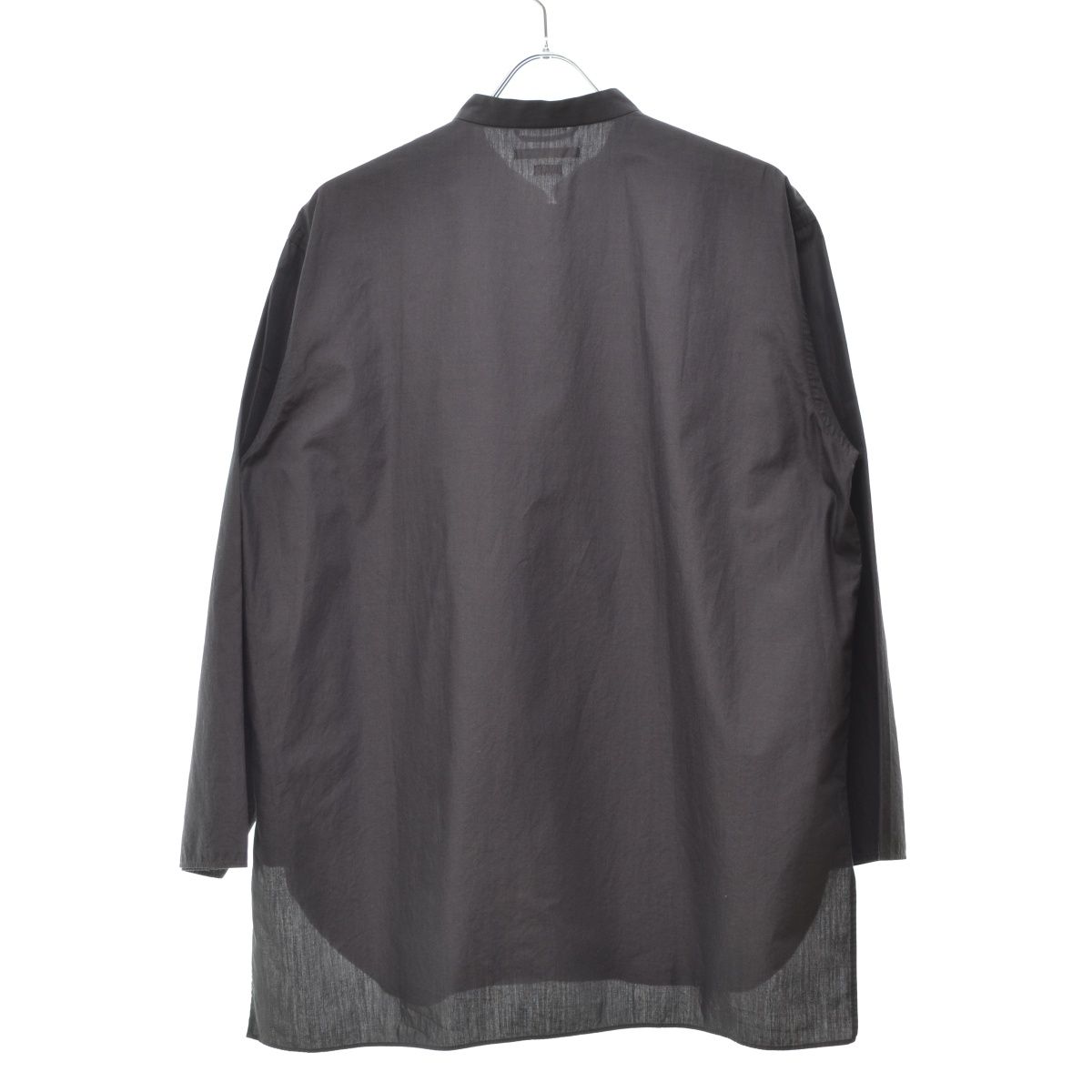 【blurhms】BHS20SS019S21 High Count Chambray Stand-up Collar Shirt長袖シャツ blurhms】BHS20SS019S21 High Count Chambray Stand-up Collar Shirt