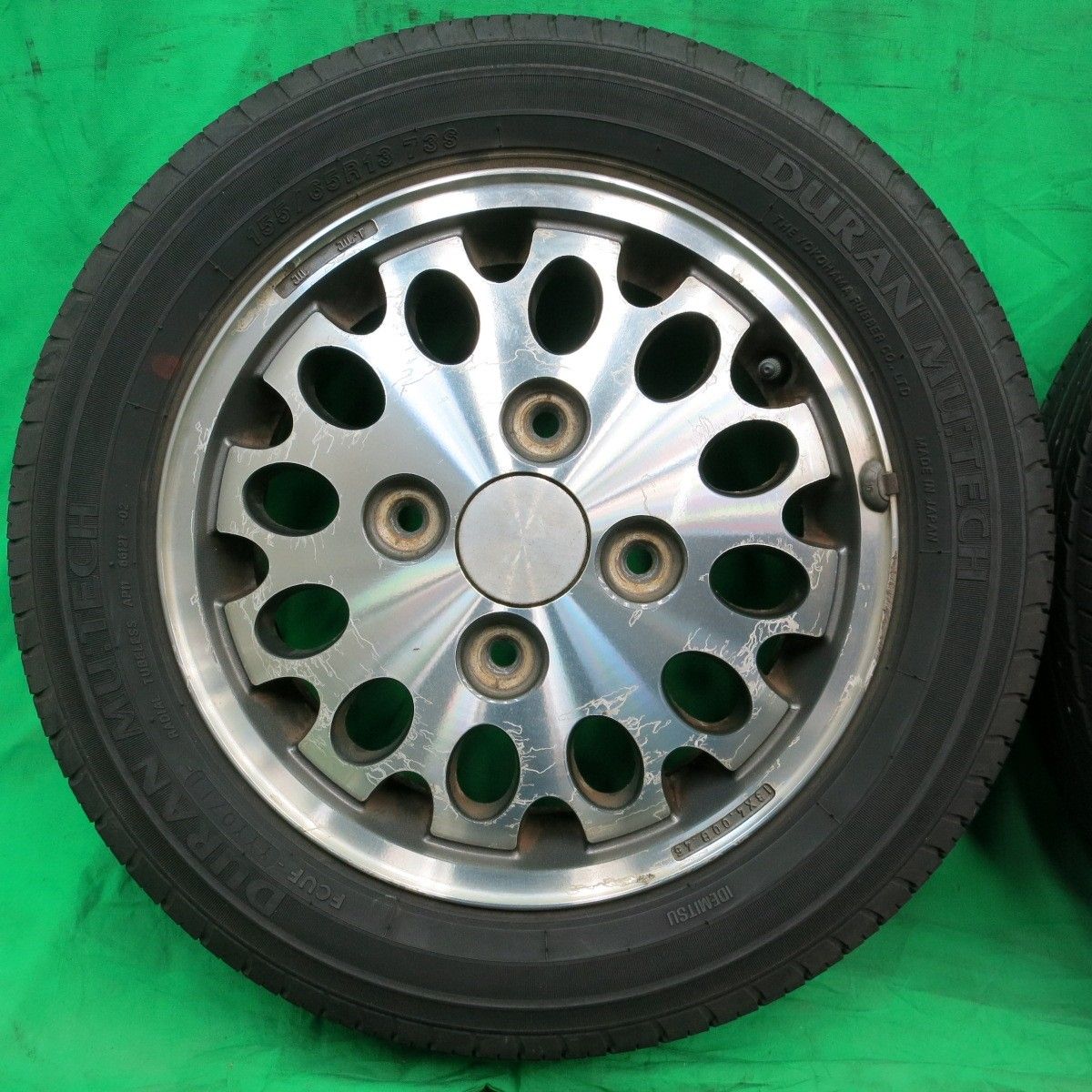 送料無料* 4本価格☆旧車 スズキ CR22S アルト ワークス 純正 155 