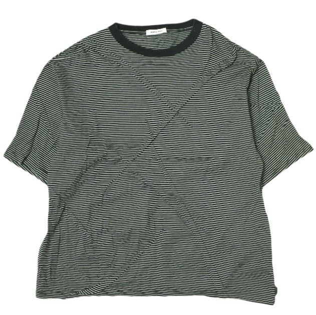 UNDERCOVER ボーダーランダムダーツTシャツ黒 UNDERCOVER