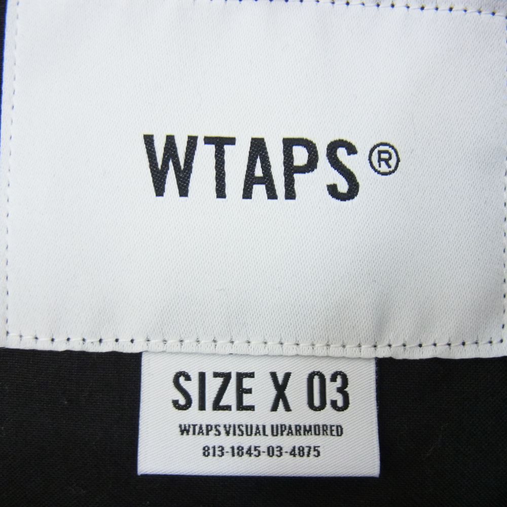 WTAPS ダブルタップス 21SS 211BRDT-SHM03 FLYERS LS COTTON WEATHER ミリタリー フライヤーズ コットン  長袖 シャツ ジャケット ブラック系 03【中古】 - メルカリ