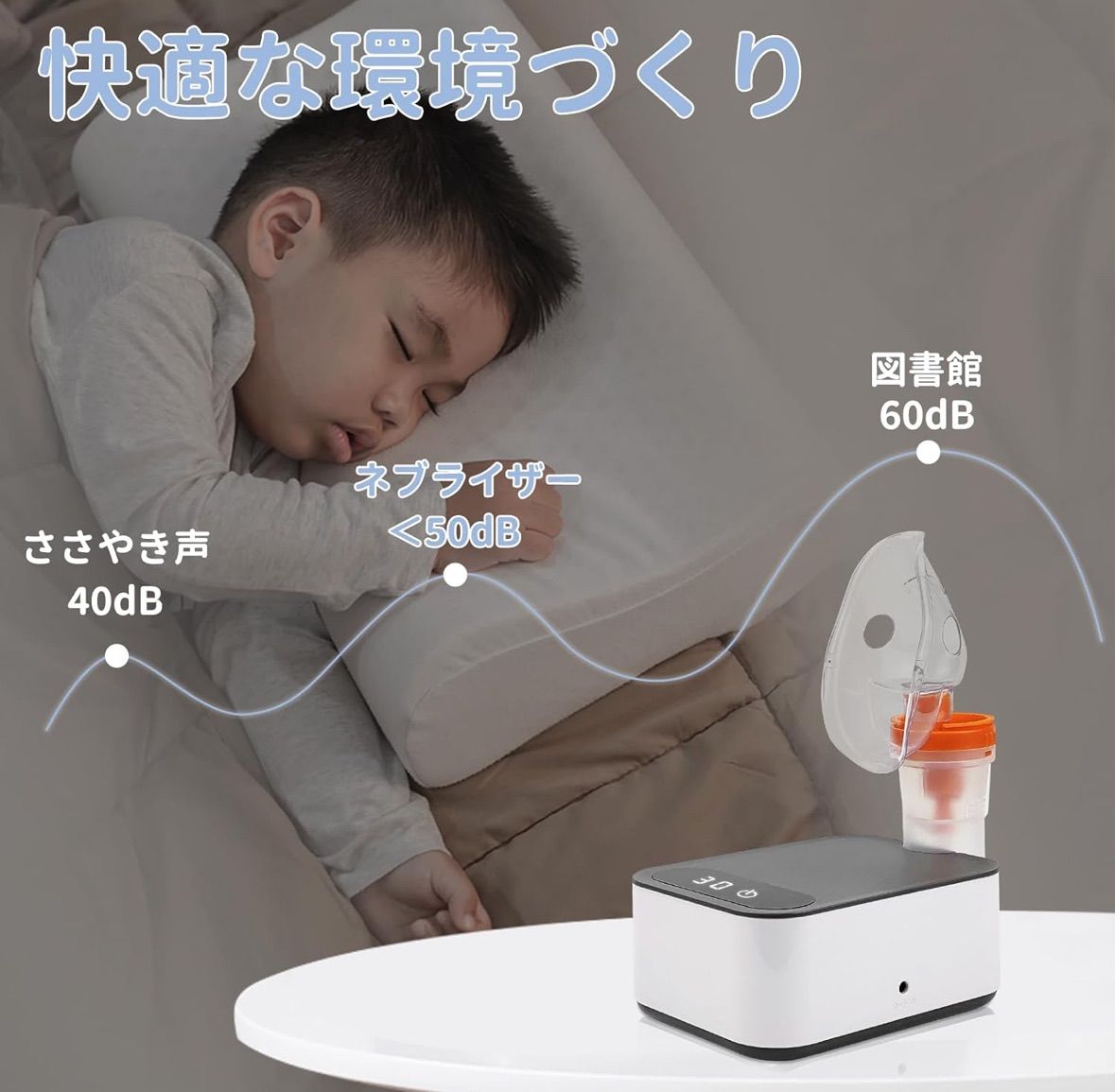 吸入器 ネブライザー　コンプレッサー式　視覚化　タイマー　液晶　低騒音　新品 Amazon.co.jp: メディケン(MEDIKEN)【薬液吸入用&業界初噴霧時間