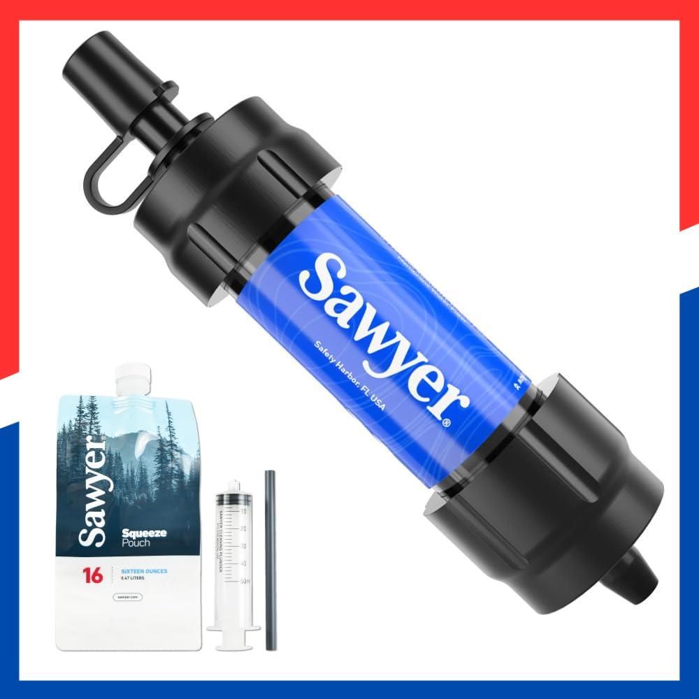 数量 登山 日本正規品 アウトドア用品 アウトドア キャンプ用品 キャンプ 非常用 災害用 防災アイテム 防災 ポータブル浄水器 浄水器 携帯浄水器 | SAWYER SP128 ミニ ソーヤー