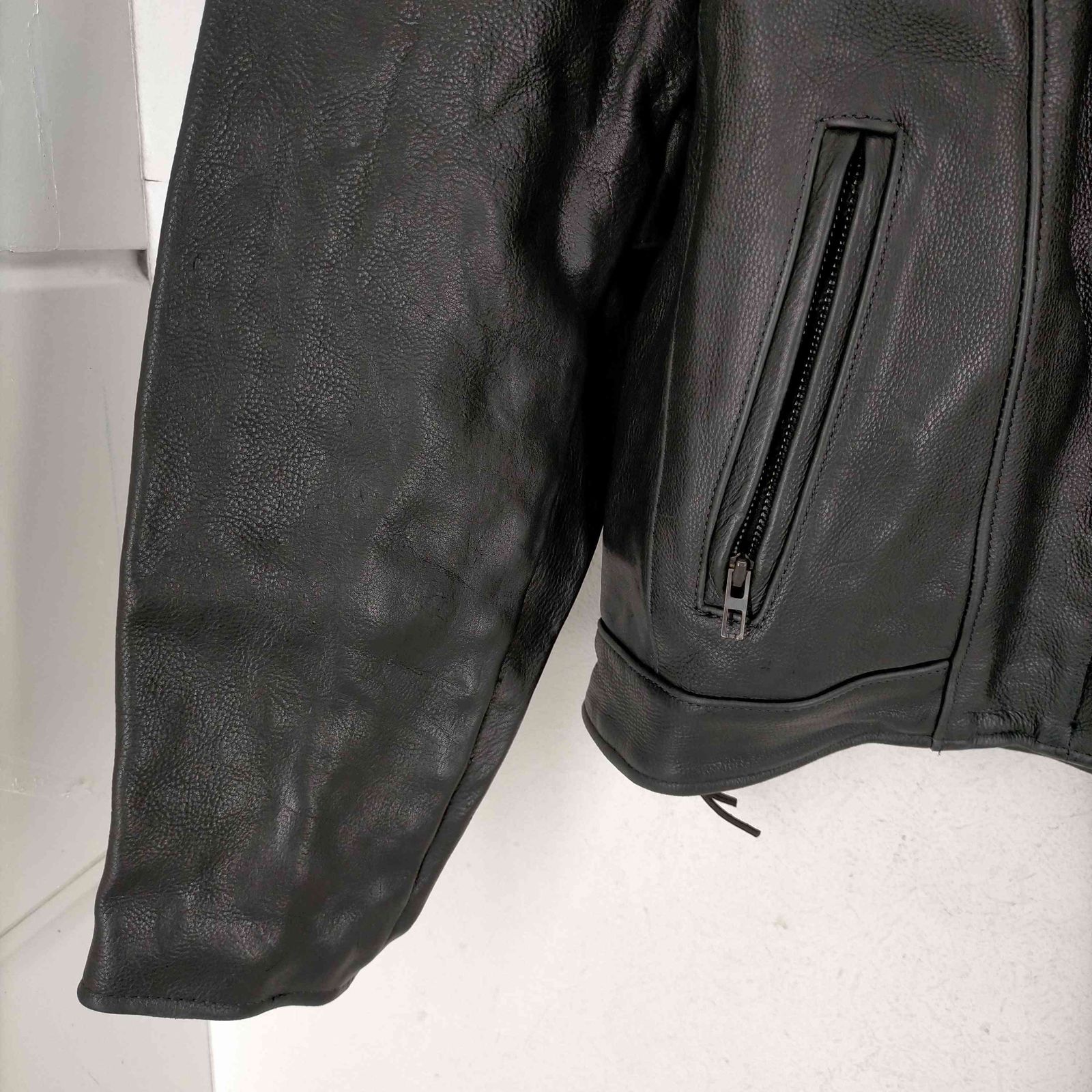 ユーズドフルギ USED古着 U.S.MADE CO レザーシングルライダース 
