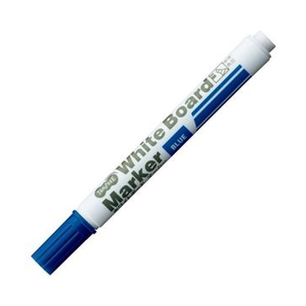 まとめ TANOSEE ホワイトボードマーカー中字 角芯 青 1セット 12本 ×20セット