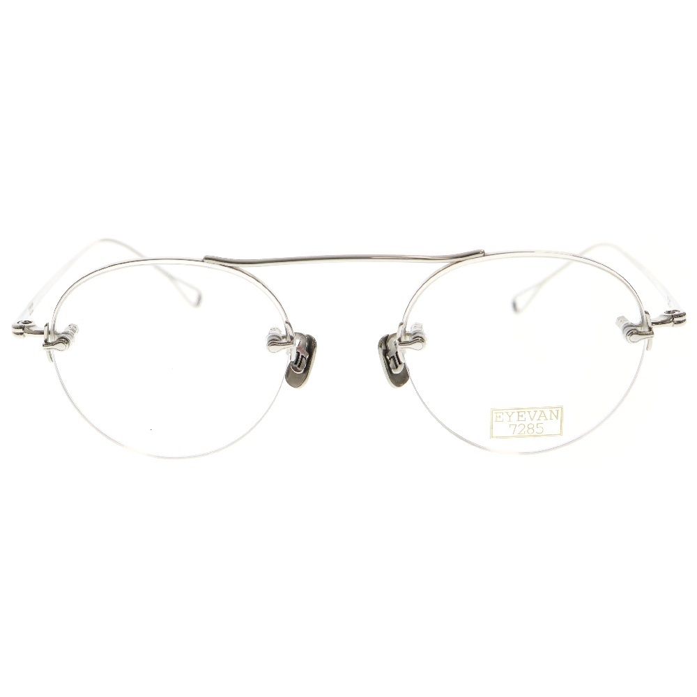 EYEVAN アイヴァン EYEVAN 7285 178 C.800 ハーフリムサングラス アイウェア メガネ シルバー