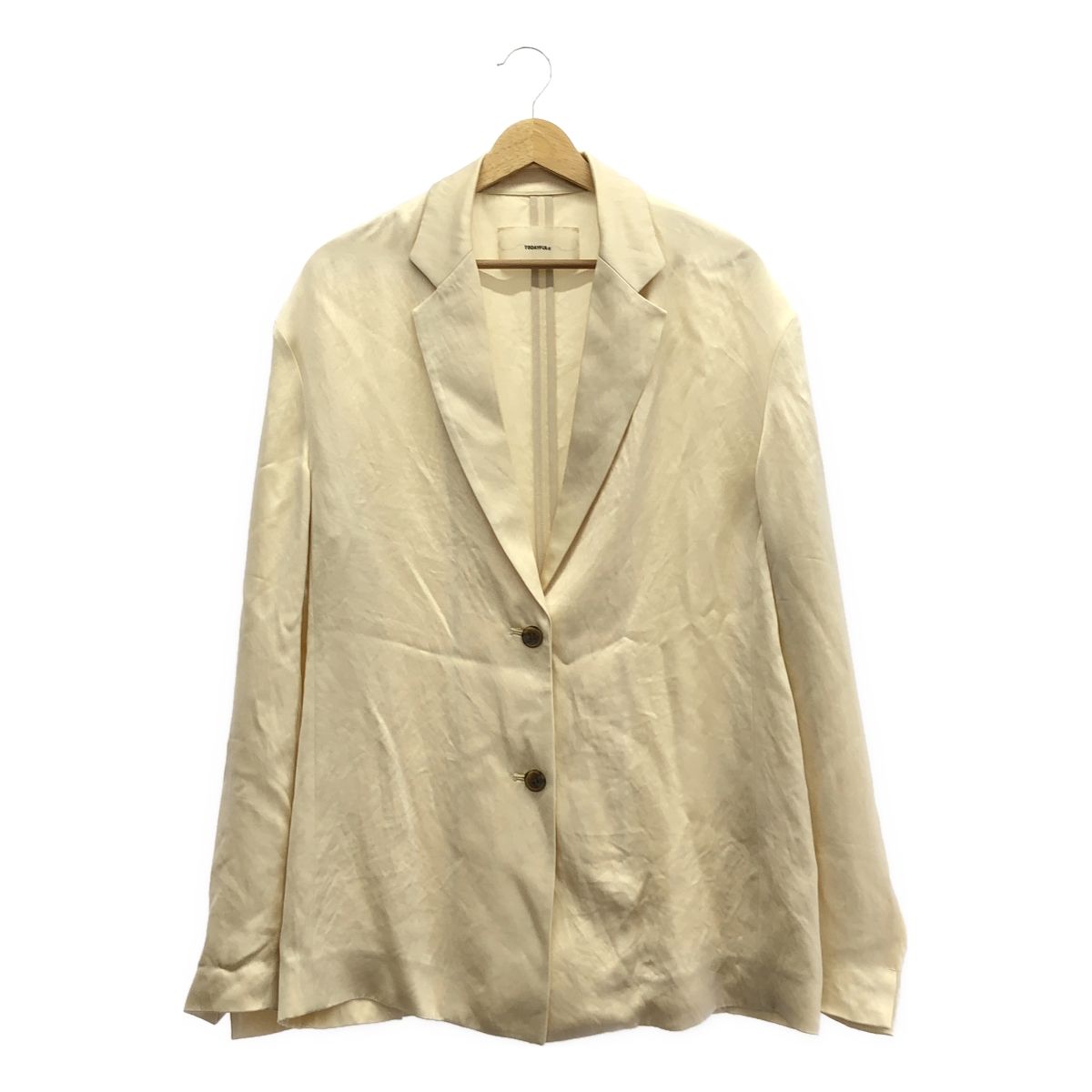 TODAYFUL 2025 サテンオーバージャケット 38 エクリュ TODAYFUL Satin Over Jacket サテンオーバージャケット Ecru