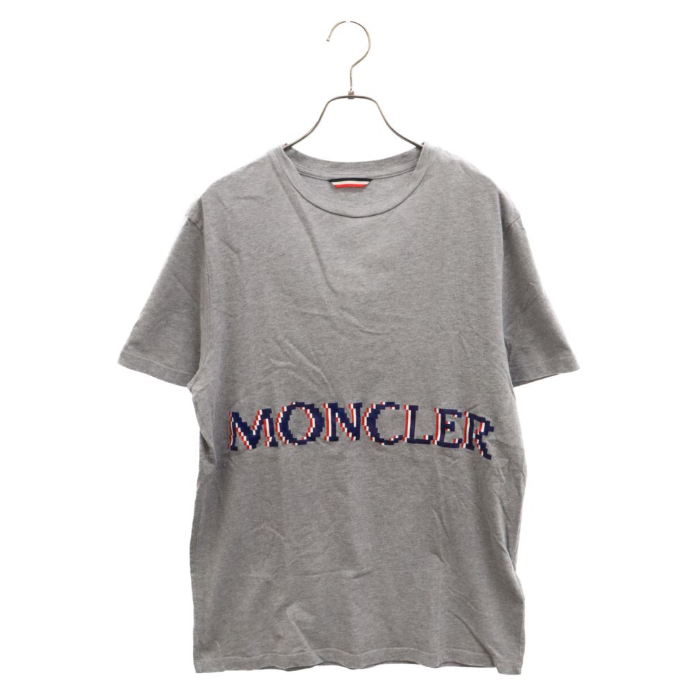 MONCLER (モンクレール) 19AW ドットロゴ半袖Tシャツ グレー