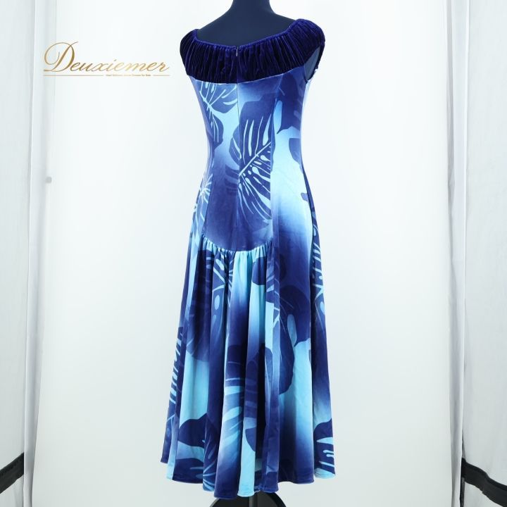 フラダンス　パンドール　ハワイアン　ワンピース　ムームー　日本製 黄緑　LL フラダンス パンドール ハワイアン ワンピース ムームー 日本製 黄緑