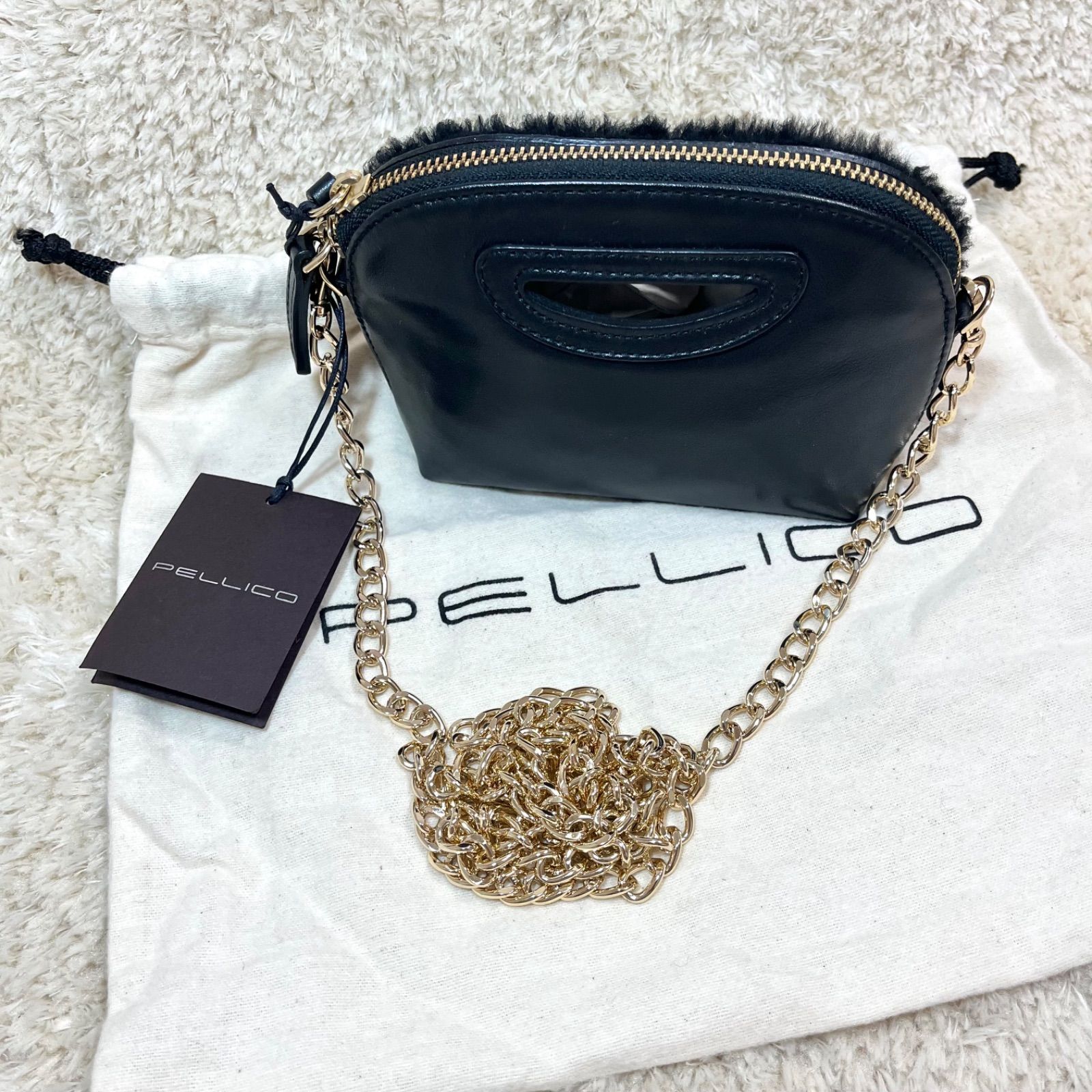 美品 PELLICO ANELLI REVERSE PICO CURLY BAG 2way - メルカリ