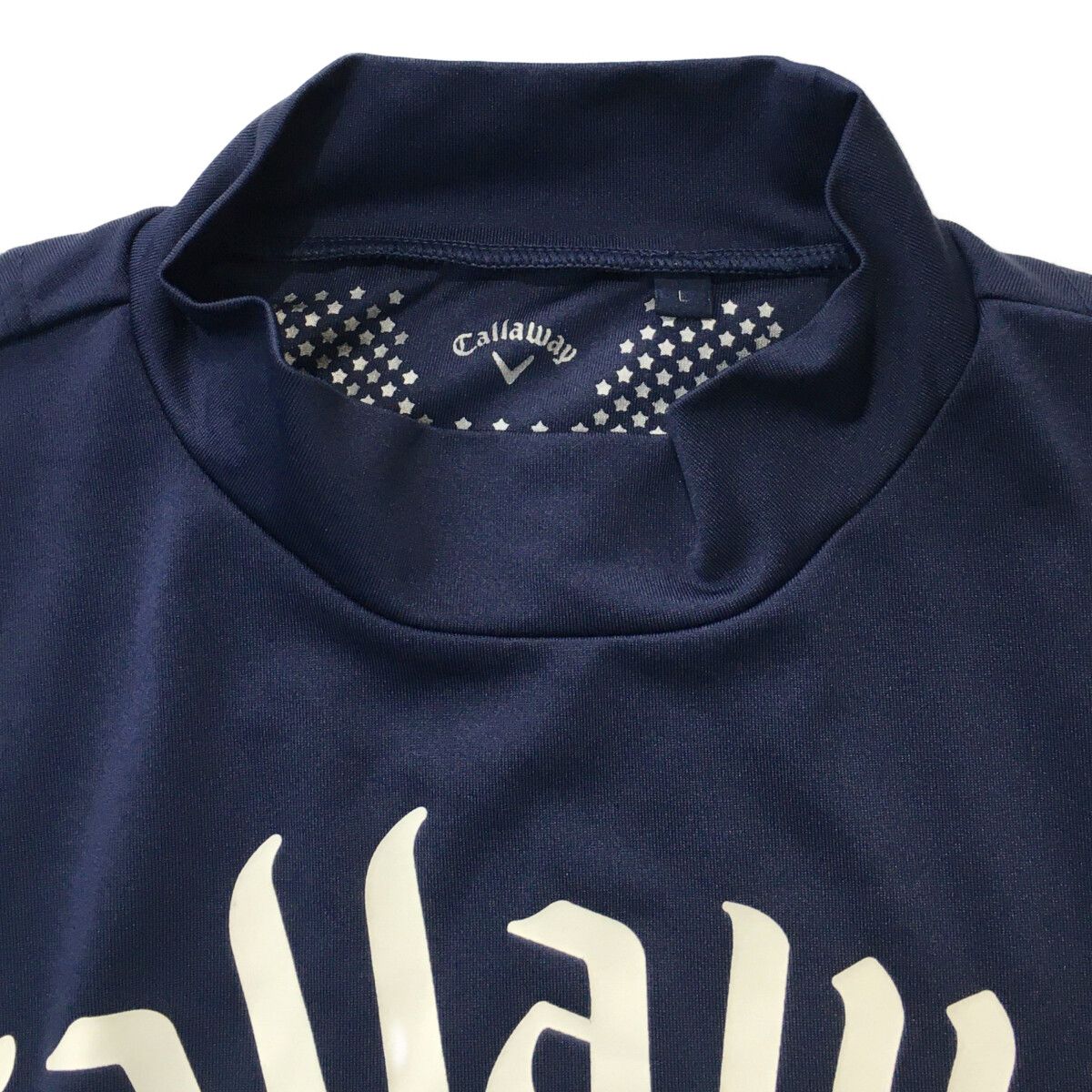 中古 メンズ キャロウェイ Callaway 半袖シャツ L 紺 ネイビー