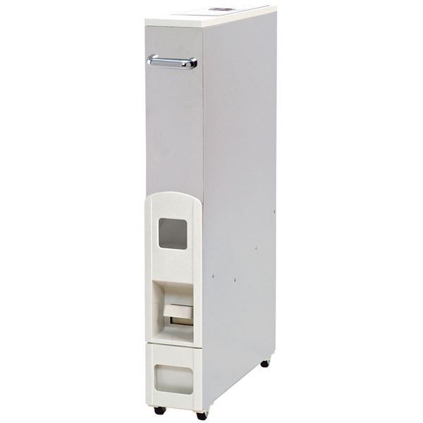 スリム ライスストッカー|米びつ ステンレス 12kg収納 幅10cm 無洗米兼用 〔キッチン 台所〕