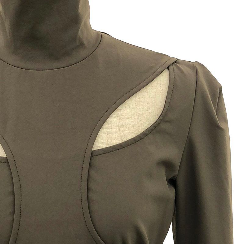 FETICO / フェティコ | WOOL LAYERED BODY SUITS タートルネックボディスーツ カットソー | 1 | カーキ | レディース FETICO / フェティコ | WOOL LAYERED BODY SUITS タートルネック