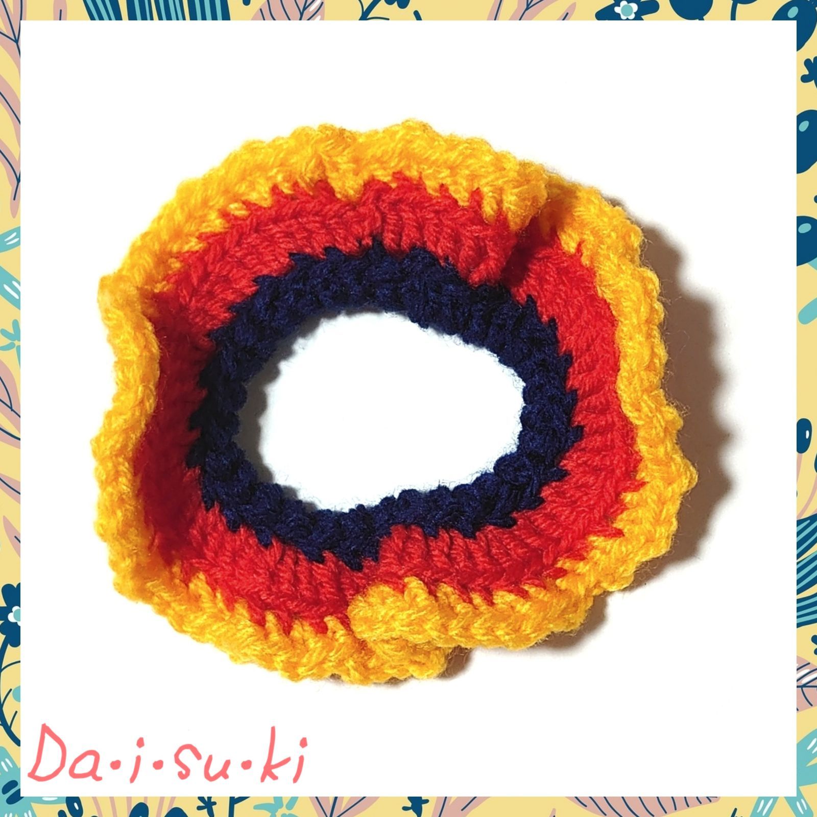 ハンドメイド 【シュシュ】 No.47 毛糸 ニット フリル 3色 - メルカリ