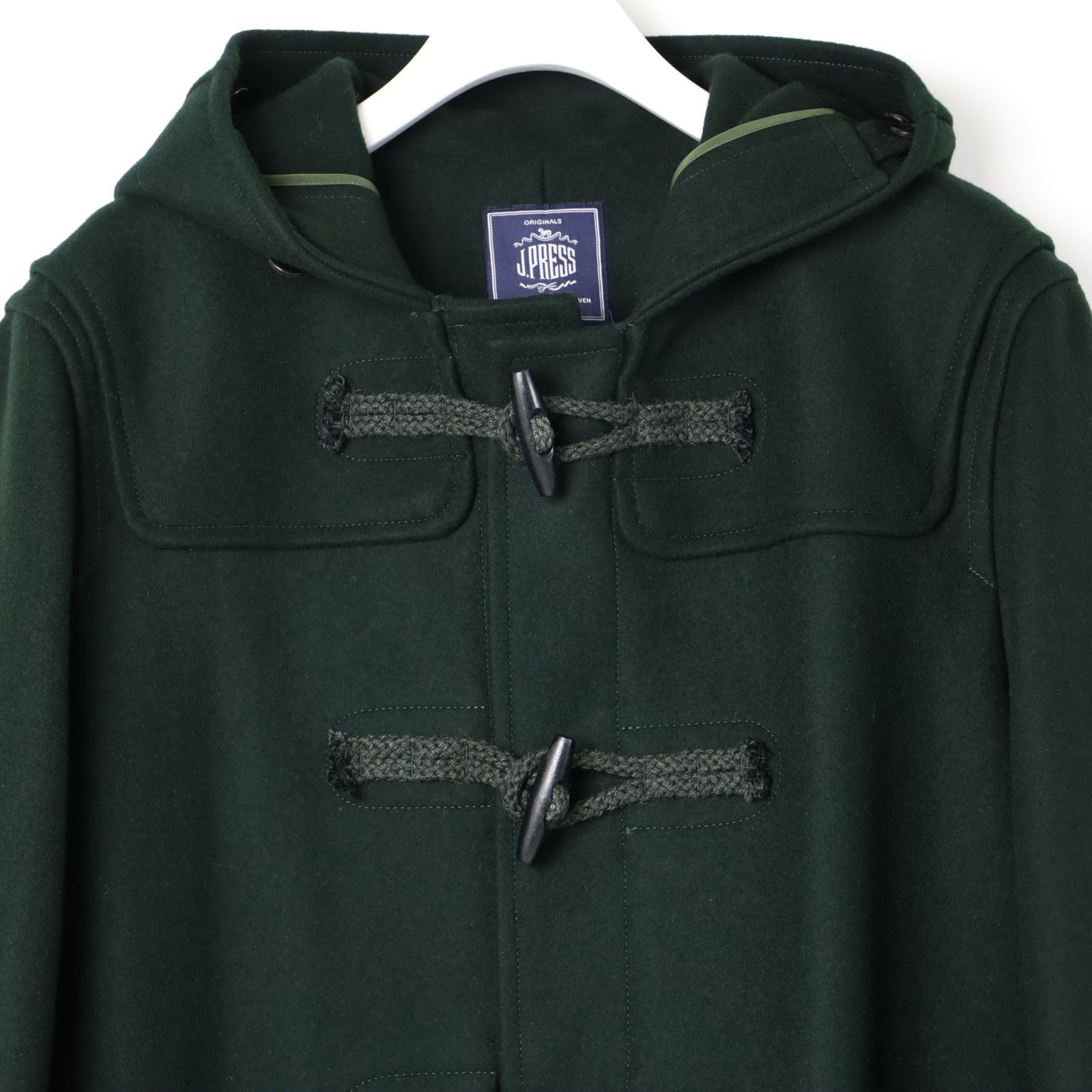 10.8万円 ジェイプレス Jプレス ハードメルトン ダッフルコート J.PRESS ウール ロング コート M -604