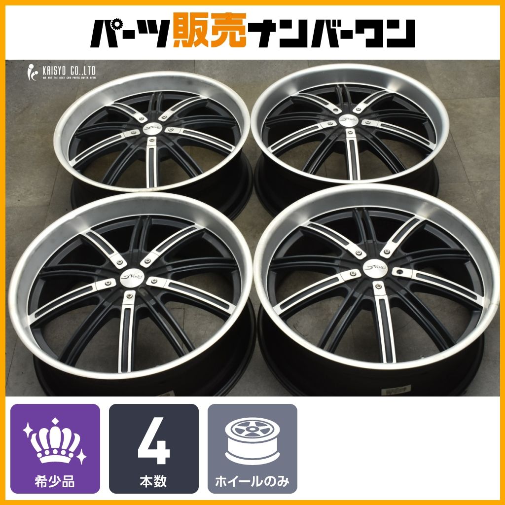程度良好品 D vinci ダヴィンチ 22in 8.5J 35 PCD114.3 4本セット インチアップ 深リム レクサスRX ハリアー ムラーノ エクストレイル