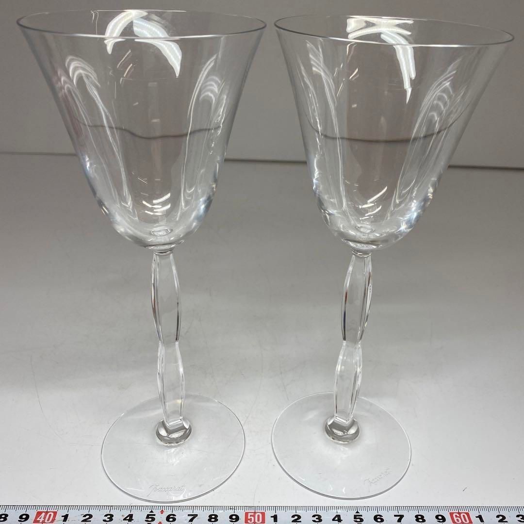 洋3 バカラ ワイングラス ペア 高さ22cm 東H6-0609