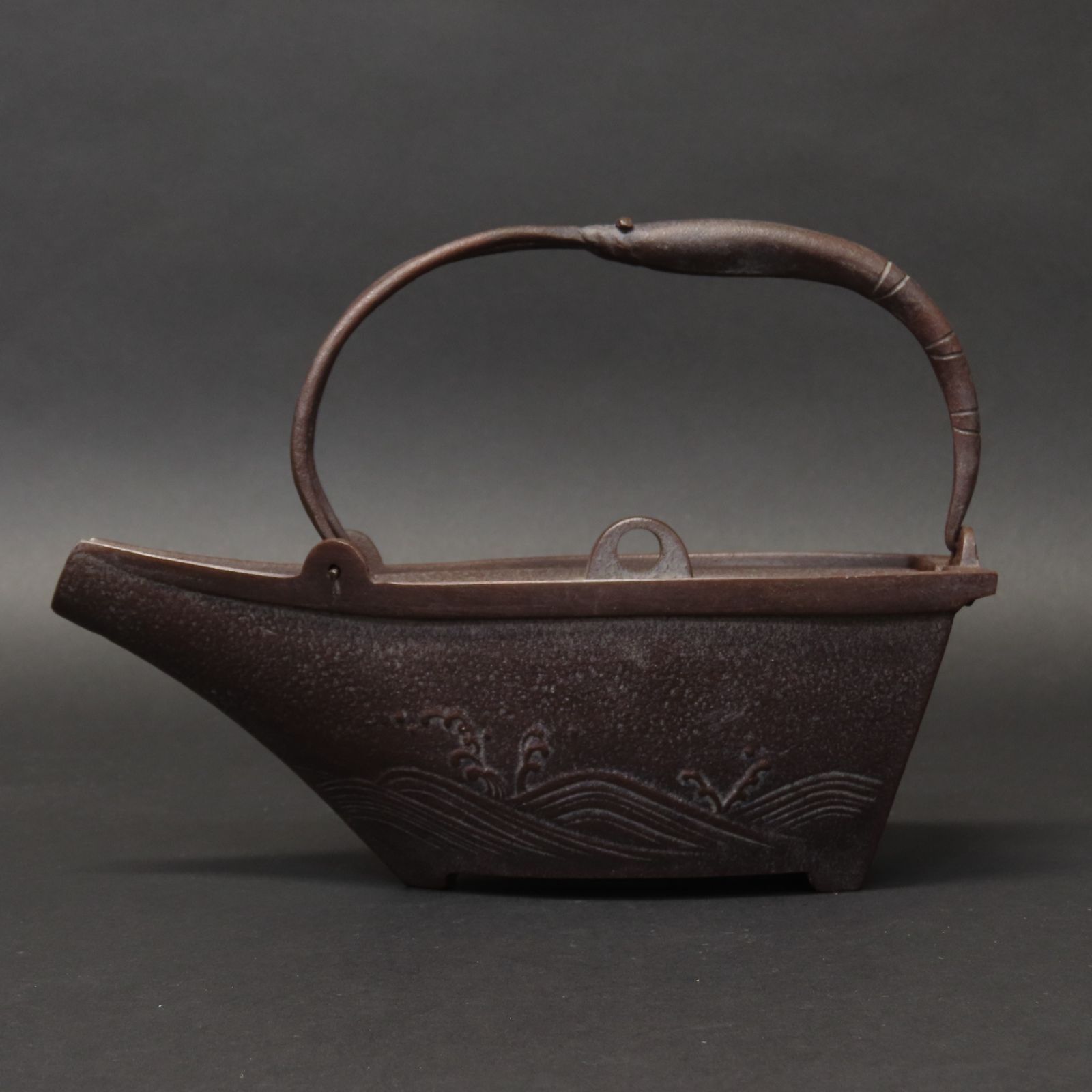 luchiha 　高橋敬典作　竹地文　銚子　蓋二種付　共箱　7855C luchiha 様専用 高橋敬典作 竹地文 銚子 蓋二種付 共箱