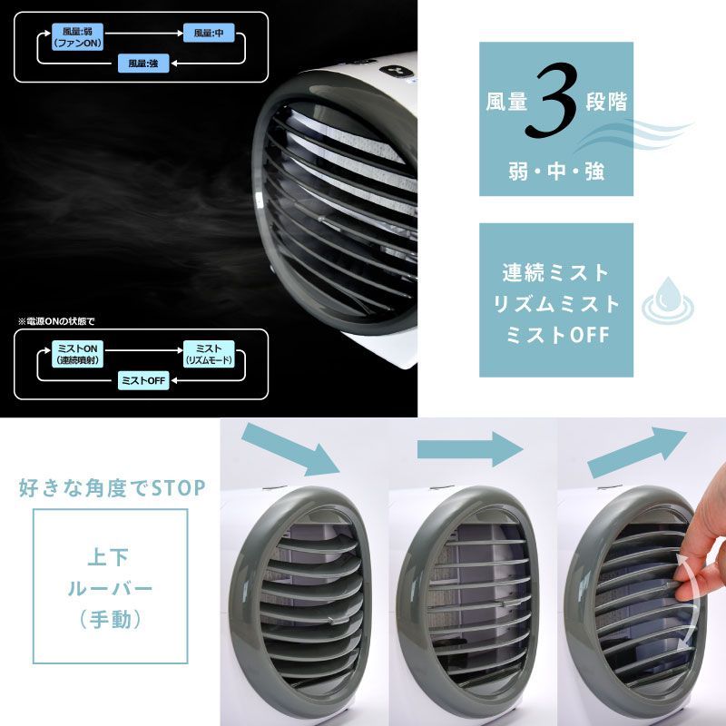 未使用級】冷風扇 CRA106WH ［リモコン付］（シーネット）冷風機 K