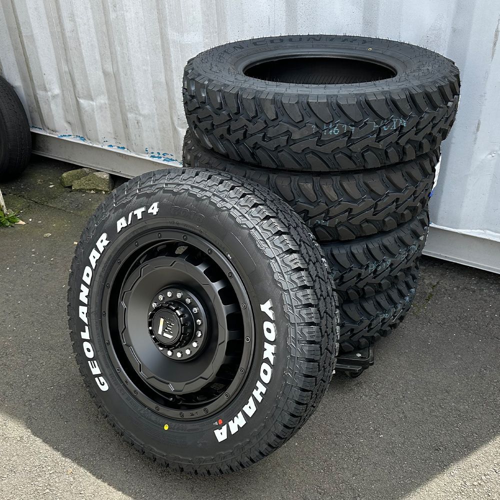 新品 4本セット ジムニー JB23 JB64 ヨコハマ ジオランダー AT4 185/85R16 ホワイトレター 16インチ LEXXEL  SwaGGer - メルカリ