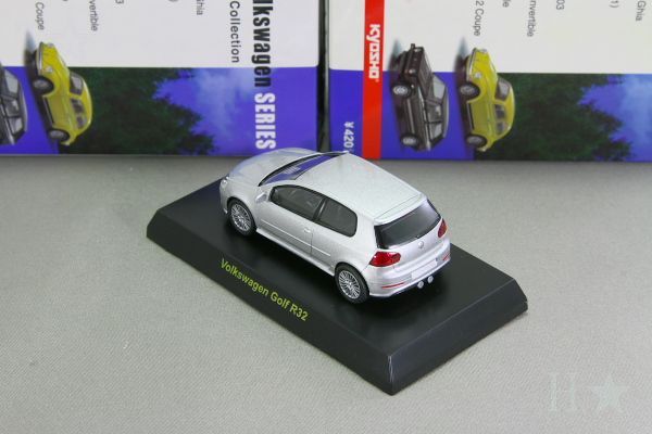 中古品＞京商 1/64 フォルクスワーゲン ゴルフ R32 シルバー