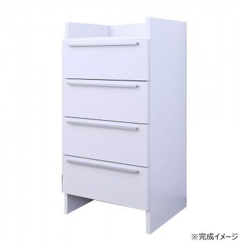 組立家具 ランドリーチェスト 4段 CO-NC-9045H