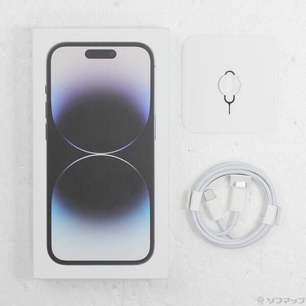 中古品〕 iPhone14 Pro 128GB スペースブラック MPXU3J／A SIM