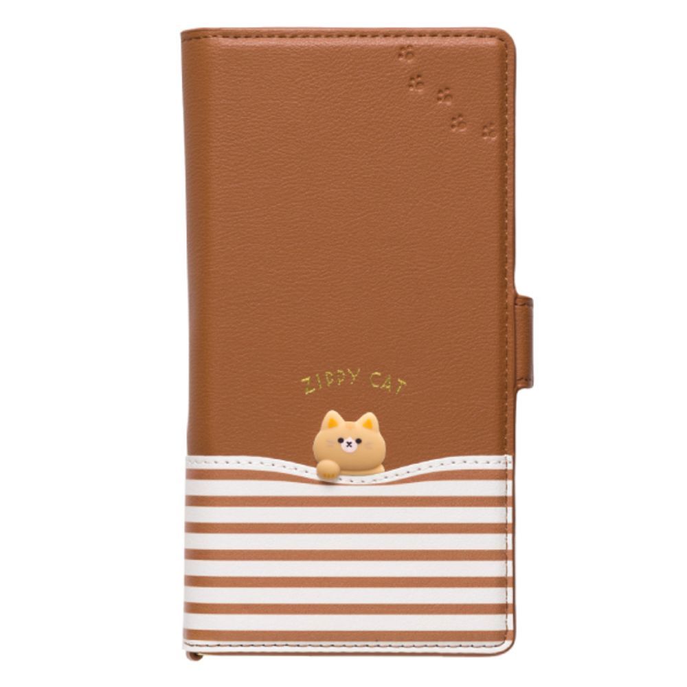 ZIPPYCAT/レトロキャメル  sakana to neko スマートフォン マルチタイプ 手帳型ケース スマホケース手帳型 全機種対応 かわいい sakana to neko さかなとねこ 魚と猫 手帳型 手帳型ケース