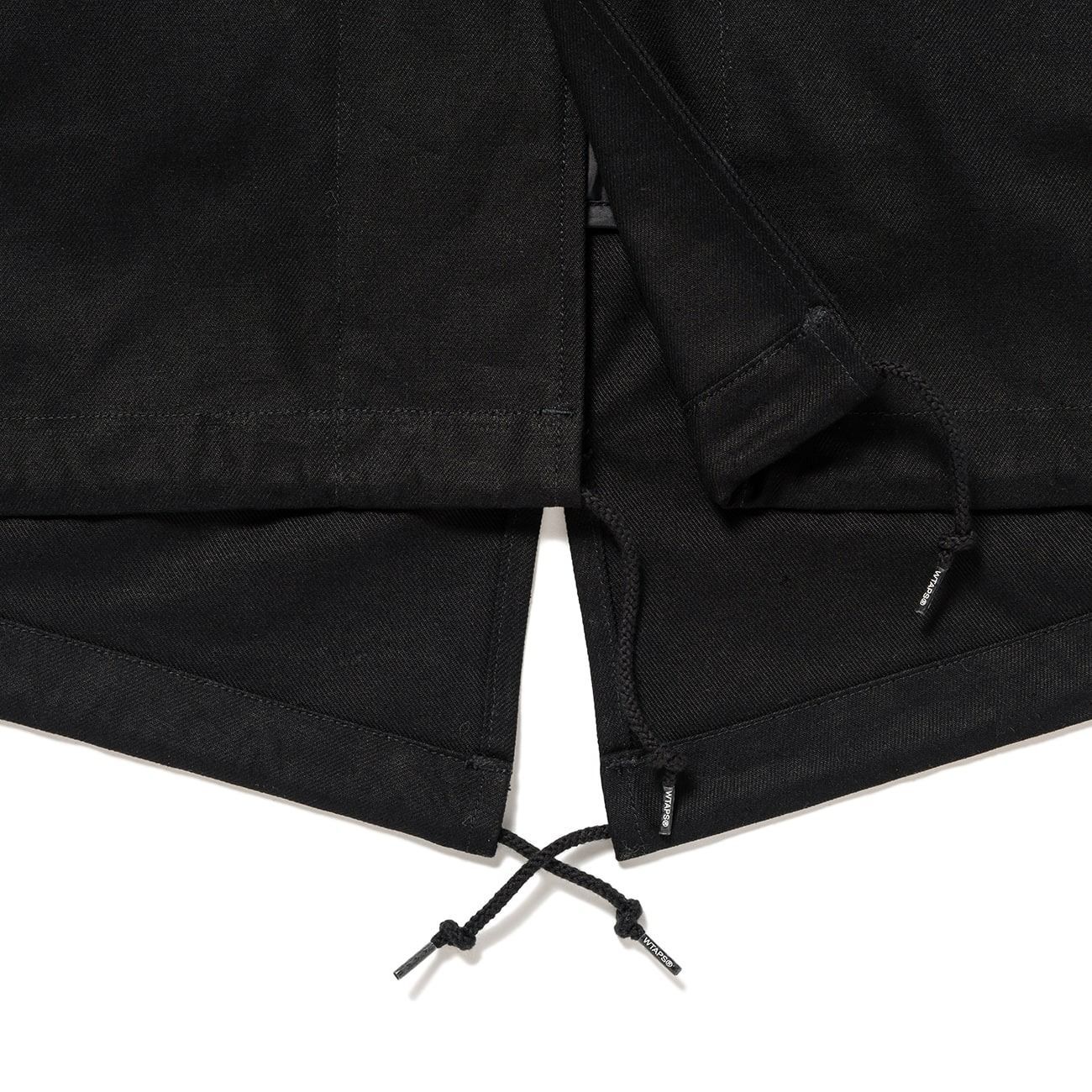 ジャケット・アウター WTAPS SMOCK COAT COTTON SERGE BLACK M WTAPS Smock / Coat / Cotton.Serge 242WVDT-JKM03 / Black