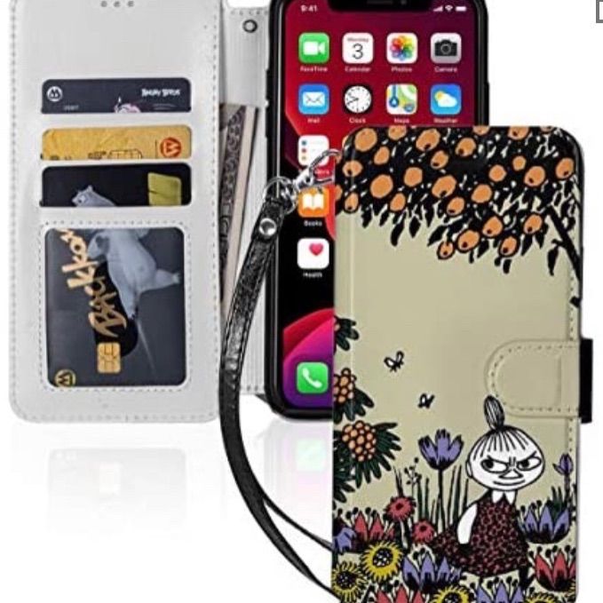 新品未使用️ムーミン　iPhone11スマホケース　手帳型　ブルー 新品未使用❣️ムーミン iPhone11スマホケース 手帳型 ブルー