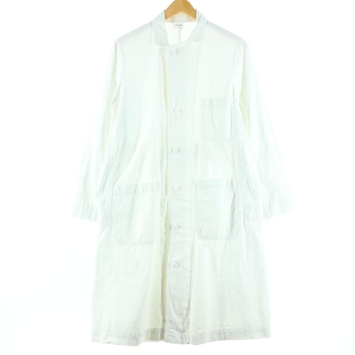 古着 50~60年代 ANGELICA チャイナボタン HBT ヘリンボーンストライプ ショップコート 34 レディースM ヴィンテージ/eaa158405