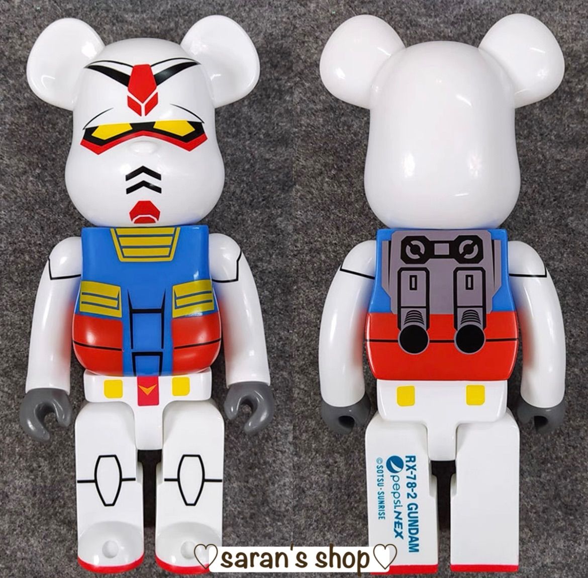 ベアブリック BE@RBRICK 400% 28センチ 機関戦士ガンダム ペプシネックス - メルカリ