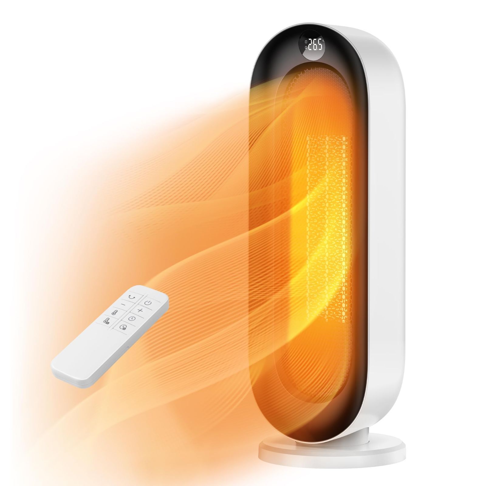 細かな温度調整とリモコン機能を備えた速暖セラミックヒーター 細かな
