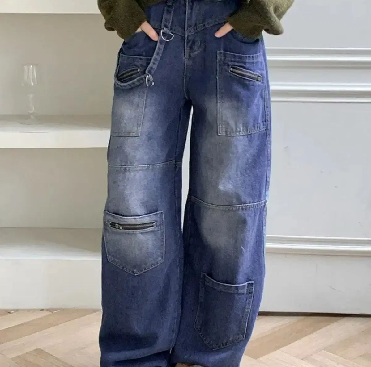 ably(エイブリー) ワイド デニム HARD TWIST DENIM WIDE PANTS
