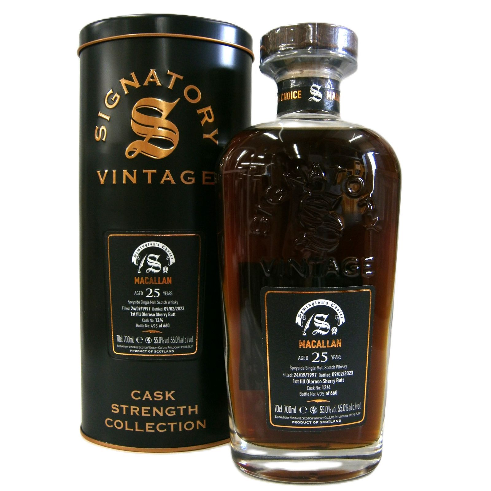 SVカスク サイミントンズチョイス マッカラン 25年 1997 55.0% 700ml 正規 オロロソシェリーバット シングルモルトスコッチウイスキー