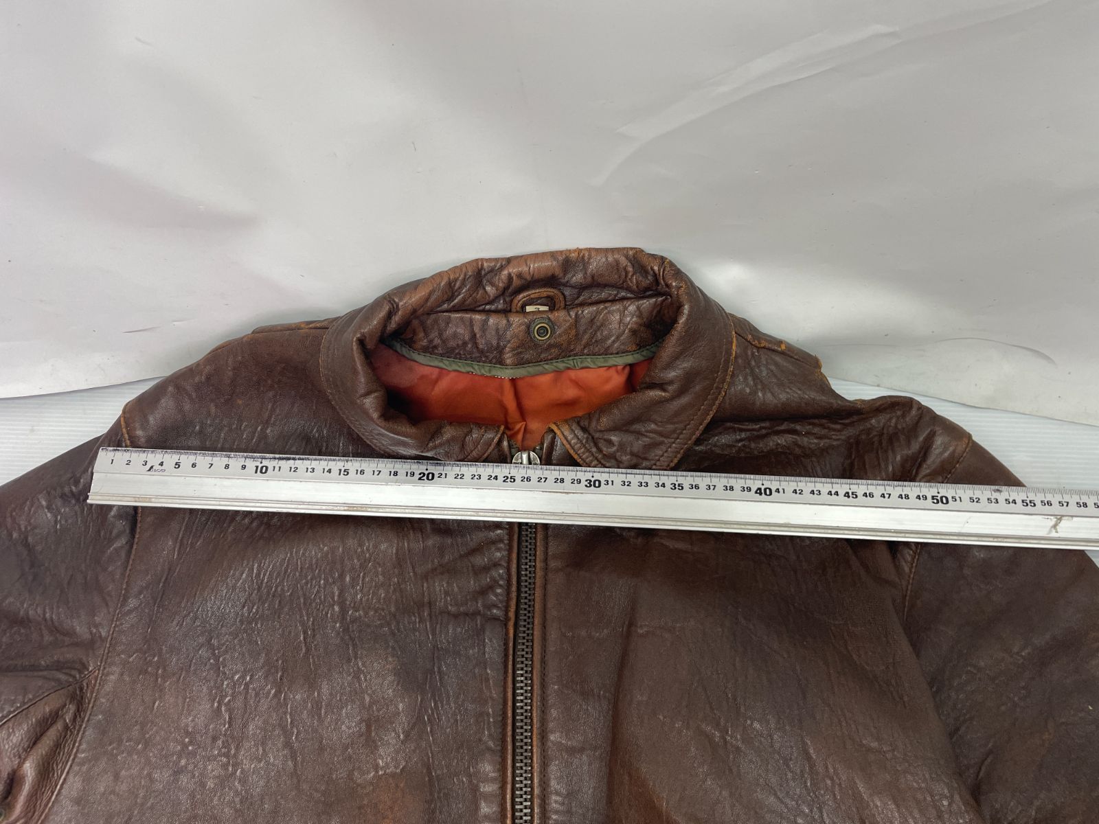 ブラウンレザー ジャケット 羊皮 3L？ 09c77 - メルカリ