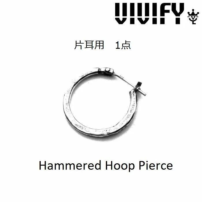 楽天モバイル k18Gold Hammered Hoop Pierce(S) vivify namaste