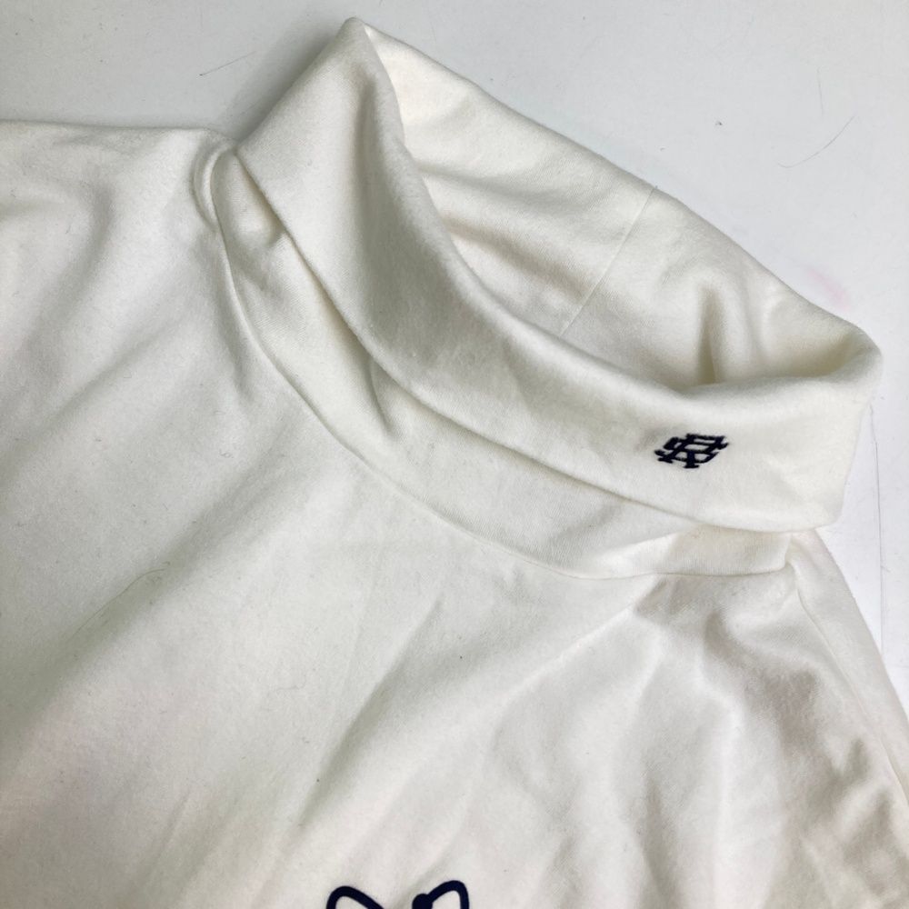 サイズ：XL ROUGH&amp;SWELL ラフアンドスウェル  タートルネック 長袖Tシャツ  ホワイト系 [240101501544] ゴルフウェア メンズ ストスト サイズ：XL ROUGH&SWELL ラフアンドスウェル タートルネック
