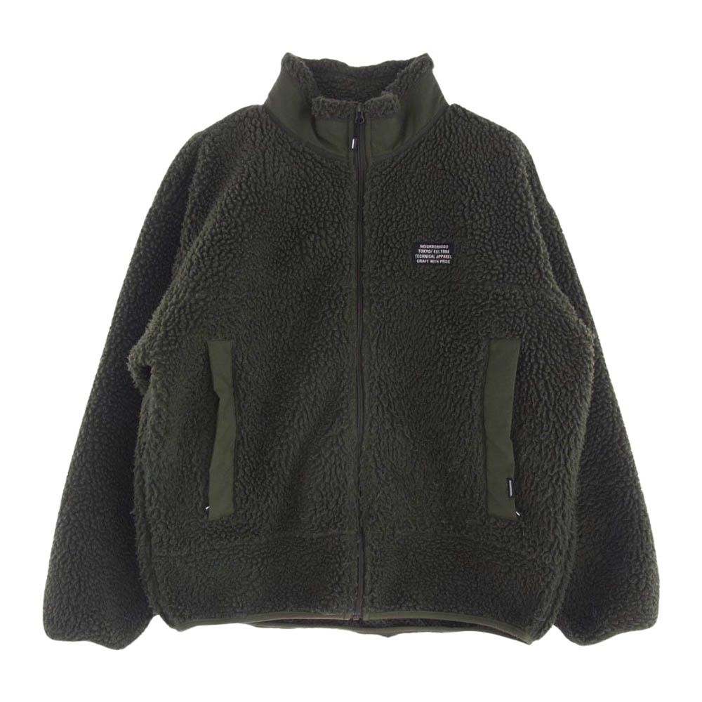 NEIGHBORHOOD ネイバーフッド 22AW 222SZNH-JKM06 BOA FLEECE JACKET ボア フリース ジャケット カーキ系 M【中古】 NEIGHBORHOOD ネイバーフッド 22AW 222SZNH-JKM06 BOA FLEECE JACKET
