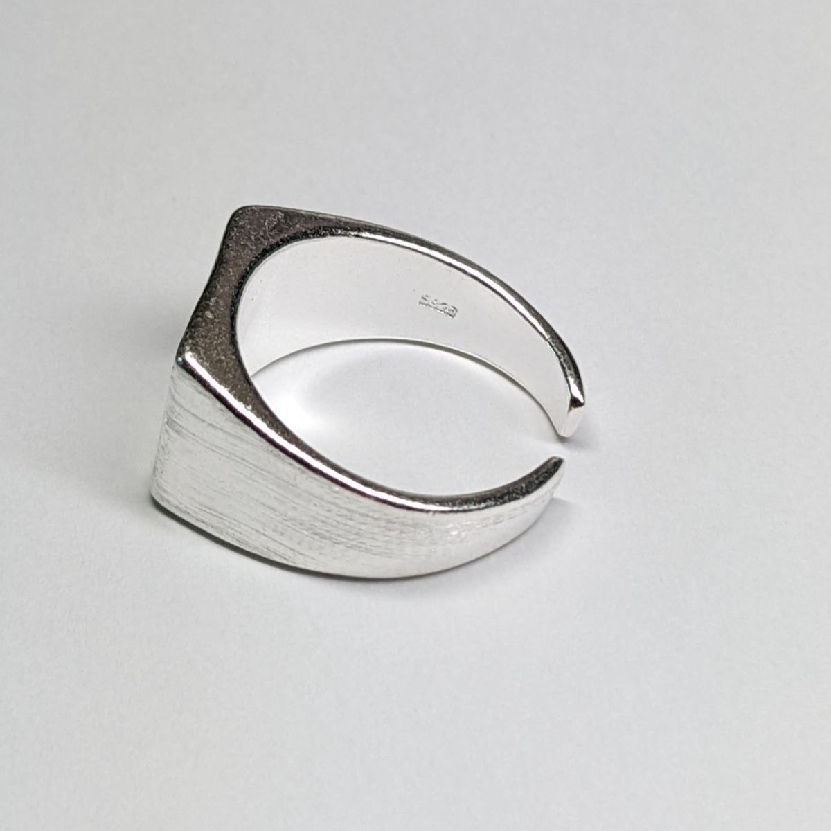 大特価!!】 リング メンズ シルバー 925 シグネット デザイン 指輪 スクエア マット