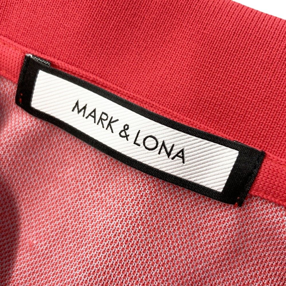サイズ：46 MARK&LONA マークアンドロナ 半袖ポロシャツ 高品質 レッド