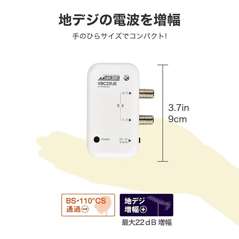 4K8K対応 卓上型ブースター