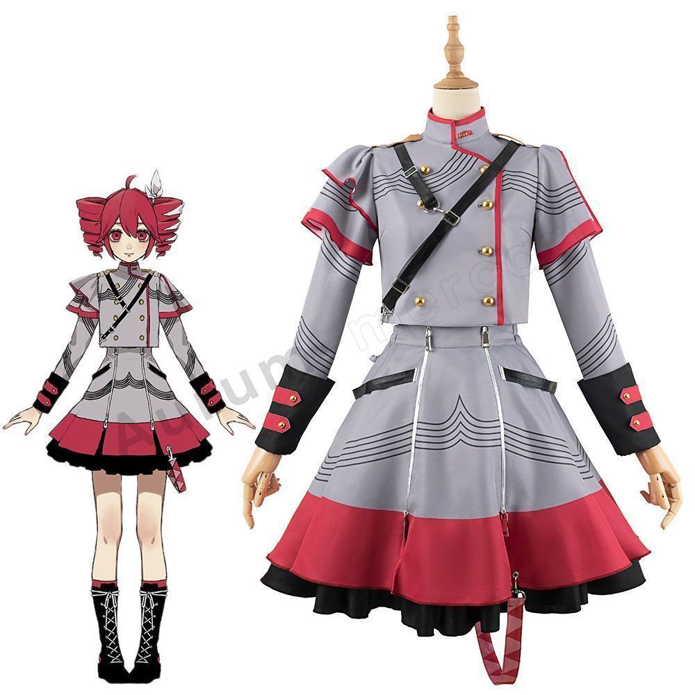 バーチャル 重音テト コスプレ衣装 フルセット 上衣 スカート ソックス 発飾 重音テト コスプレ ウィッグ付き 嘘の歌 コスプレ衣装 大人用 仮装 衣装 ハロウィン クリスマス イベント Kasane Teto Cosplay