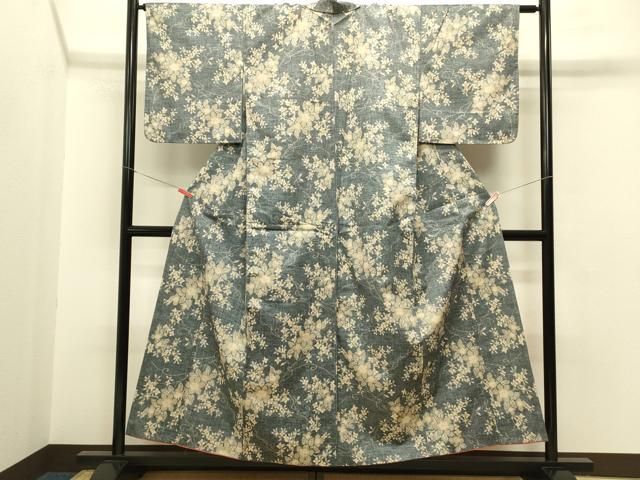平和屋着物□上質な紬 草花文 正絹 逸品 CAAP1329th - メルカリ