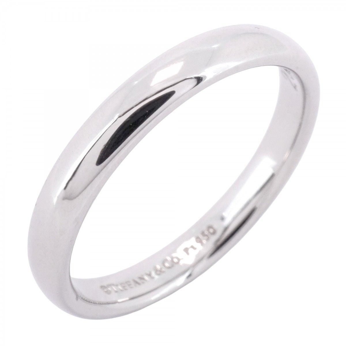 5jeb0377】ティファニー リング ウェディングバンド Pt950 プラチナ  
