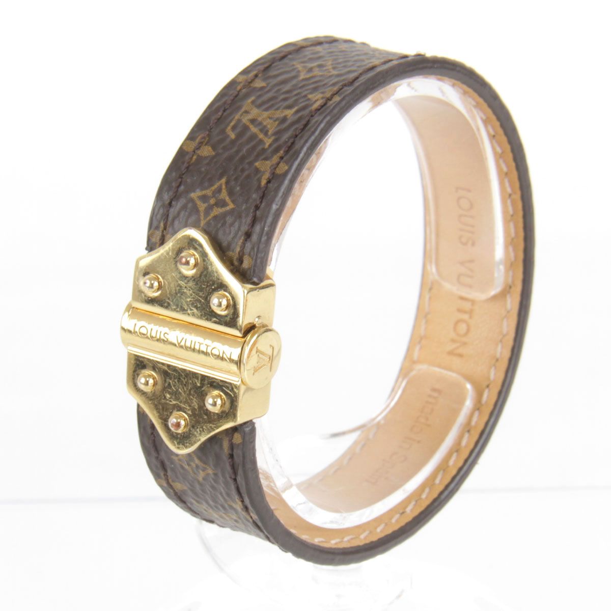 美品『USED』 ルイ・ヴィトン ブラスレ・スピリット 17 M8112E 