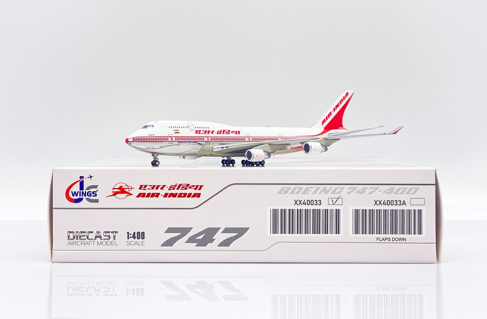 エア・インディア Jcwings エアインディア 747-400 VT-ESO 1/400 AIR