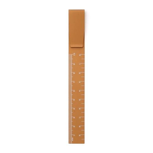 (まとめ）《ハイタイド》クリップルーラー 10cm BR FK029-BR 【×20セット】