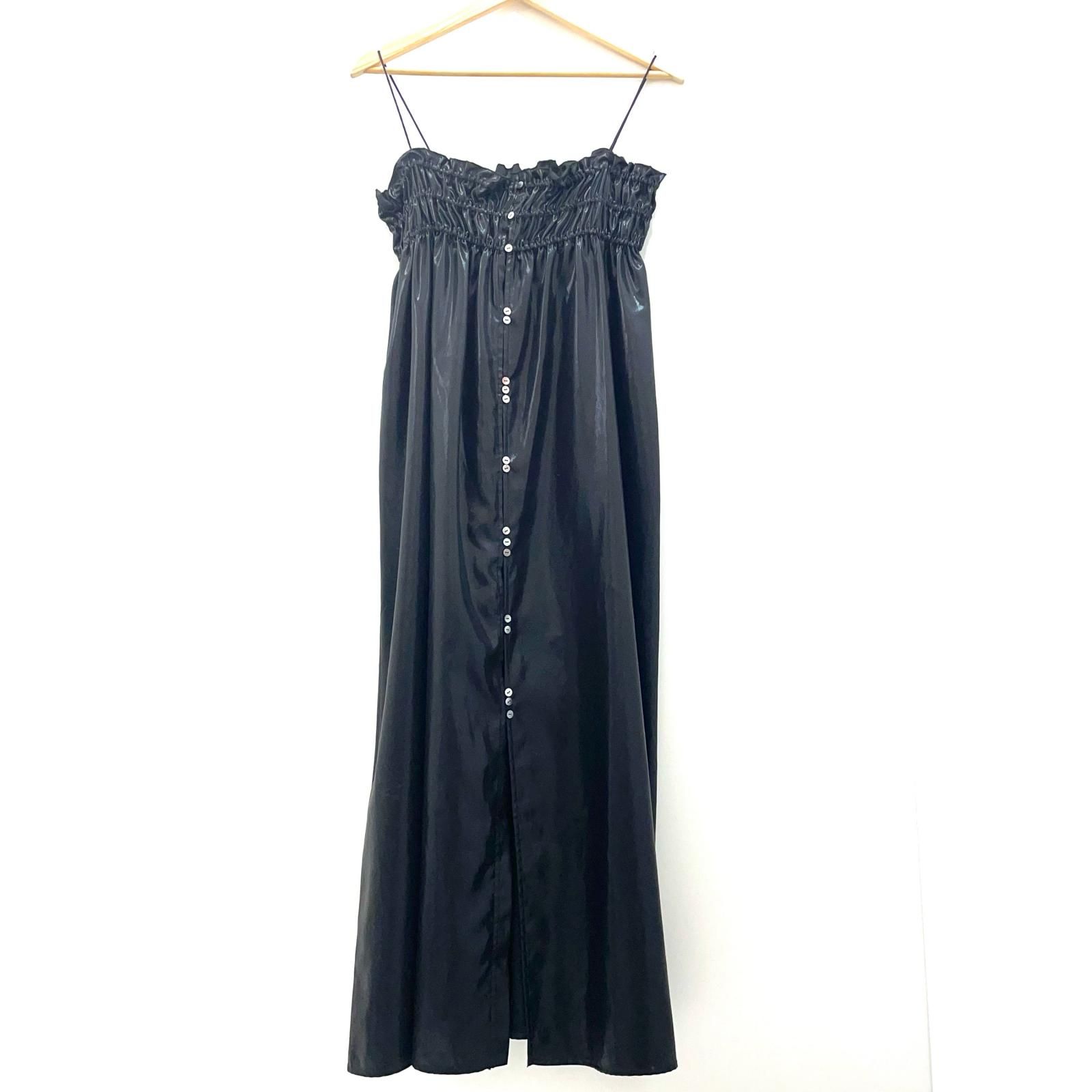 尾張小牧店 NOUNLESS | ナウンレス ワンピース Glitter Gather Rough Cami Dress ブラック サイズ 1 110