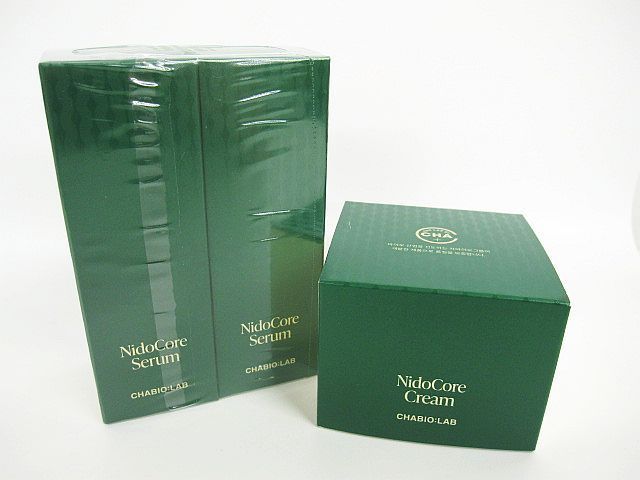 チャバイオラボ　ニドコア　セラム 美容液30ml 2本セットCHABIO:LAB 未使用 3点セット チャバイオラボ ニドコア セラム 30ml 美容液